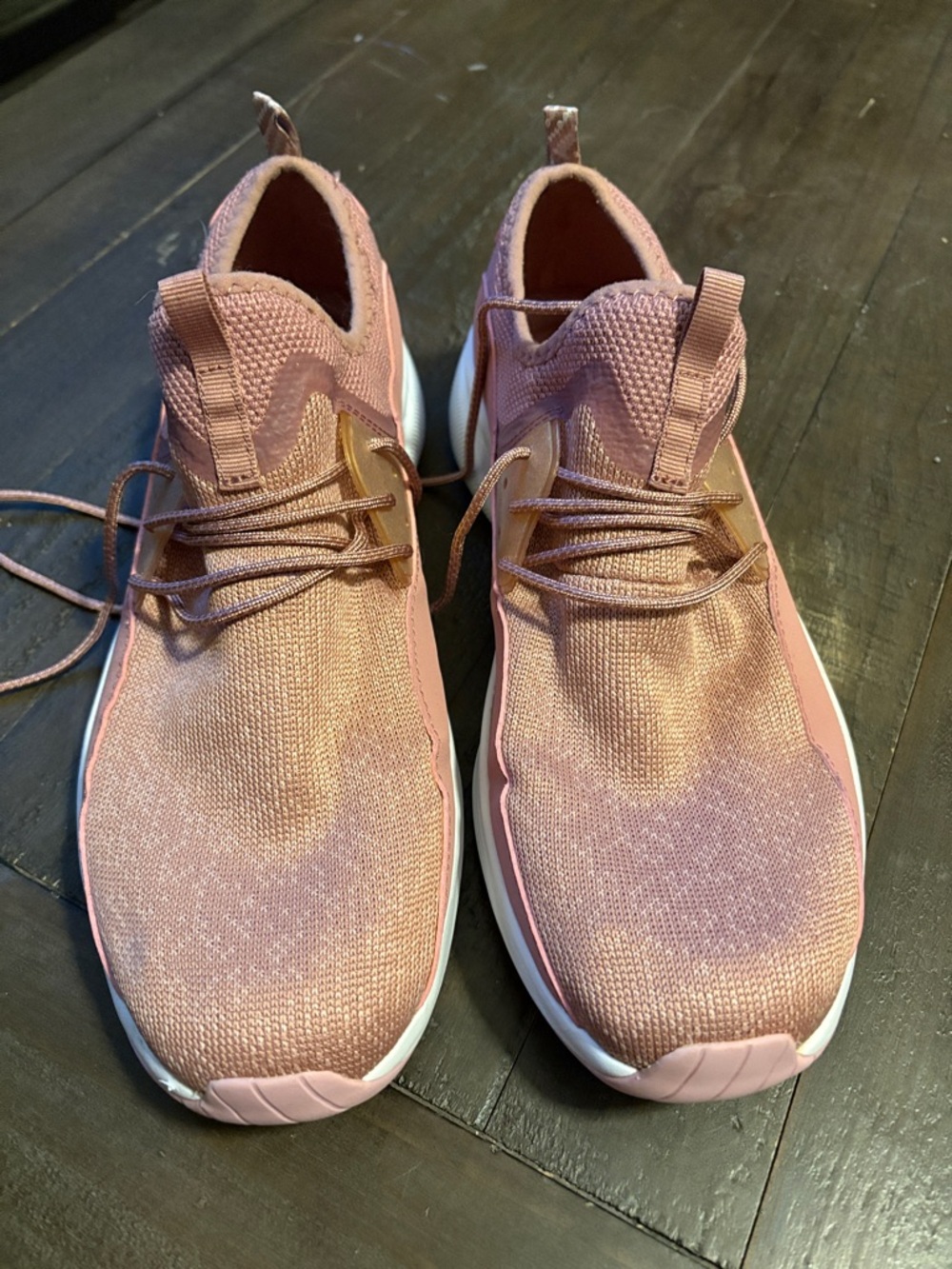 Women’s Skechers Slip-On Knit Sneakers in Dusty Pink